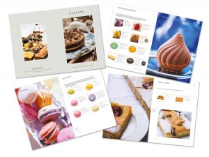 A brochure design showcasing wholesale artisan bakery Debaere