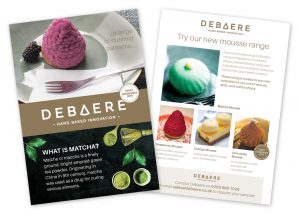 Debeare patisserie leaflet - good design