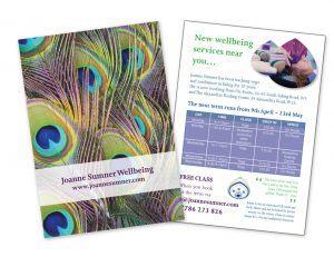 Joanne Sumner Wellbeing leaflet - good design