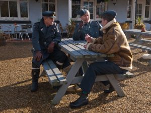 What did you do in the war Grandad? Shooting the flashback scenes at The Golden Pot in Lasham