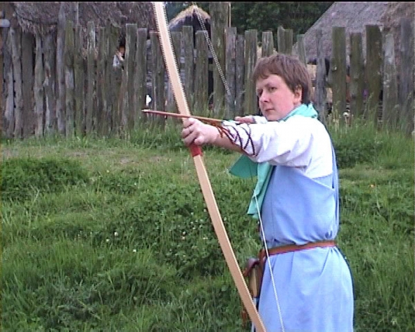 Practising my archery at Danelaw viking village