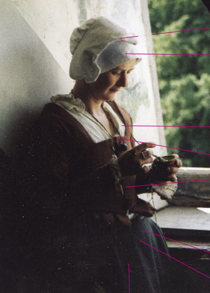 Me as an artist in the painter's loft, and I also helped set up and run the camera obscura (an early form of camera - re-enactor