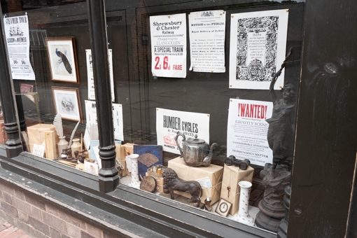 Shop window at Blists Hill