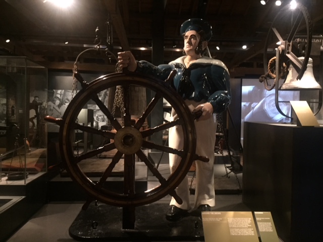 Exhibits in the Docks section at the Museum of London Dockland